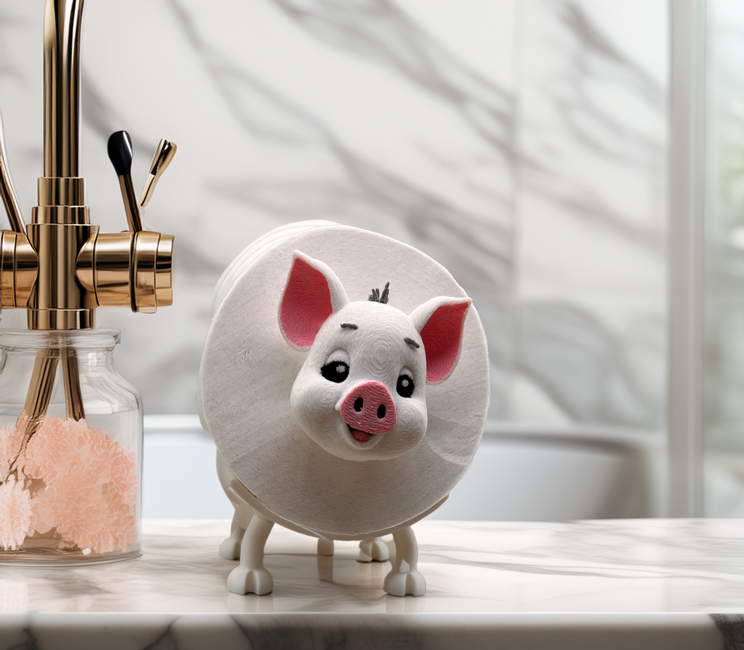 Pig Toilet Paper Holder